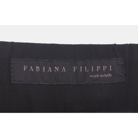 Fabiana Filippi Jogging-fit Silk Stretch Trousers Size 40 XS Womens Black $650 - Picture 10 of 13